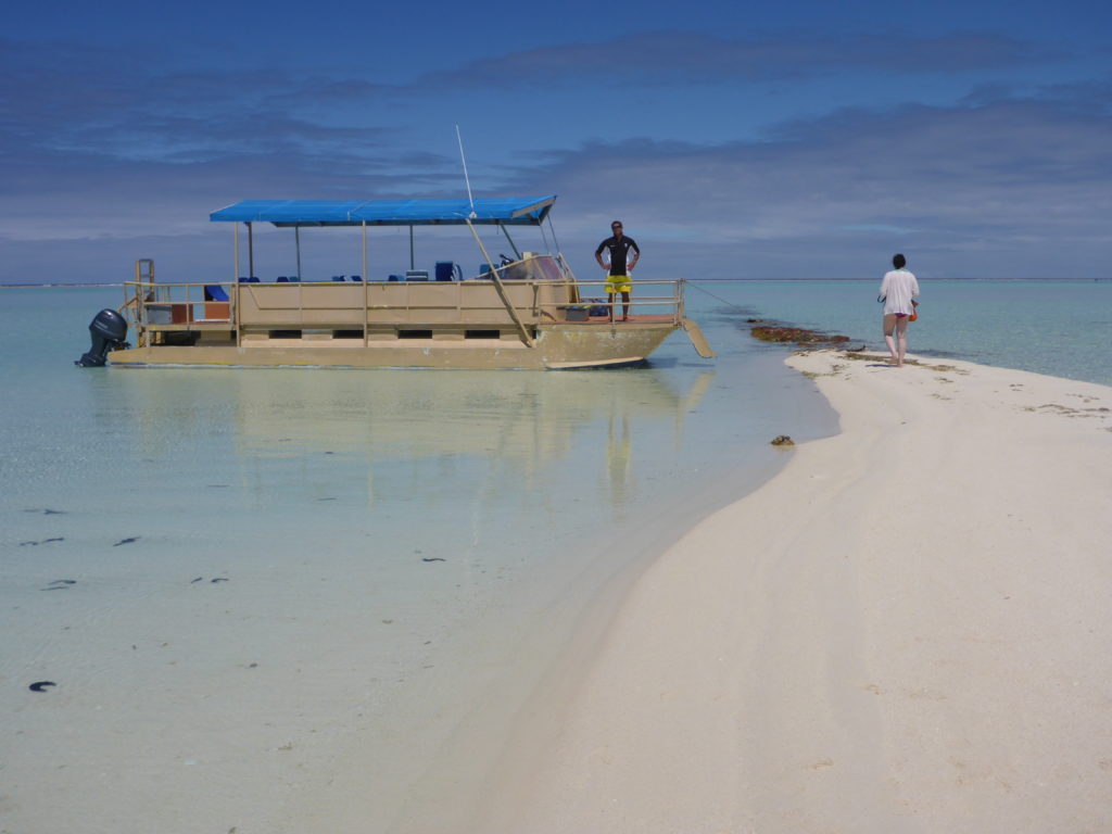 Puna's boat, lagoon trip, Aitutaki